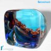 Blue Band Chalcedony Cube | RINGS0002 | Glass ring | La Fondazione snc