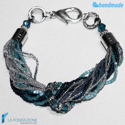 Mix Conteria Bracelet handmade Murano glass - La Fondazione snc - BRAC0003