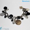 Lyra charm bracelet handmade Murano glass - La Fondazione snc - BRAC0017