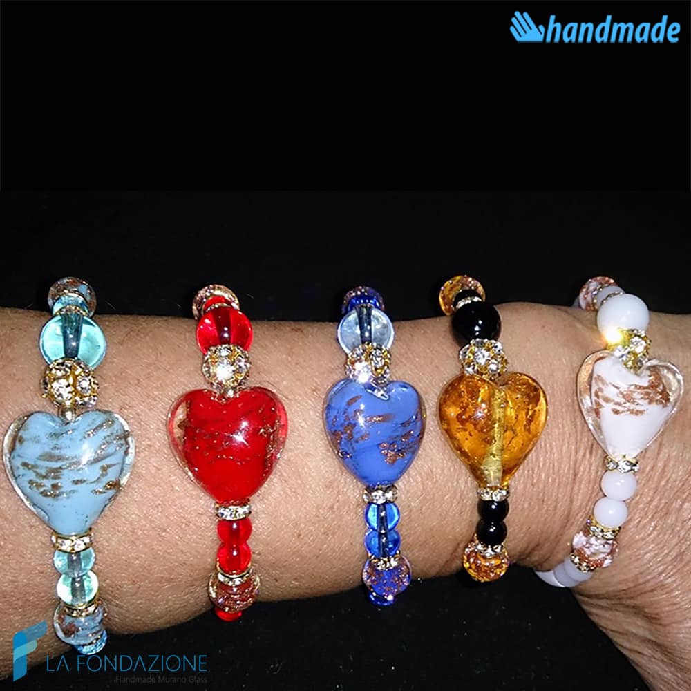 Bracciale Valentino Blu in vetro di Murano - La Fondazione snc - BRAC0029