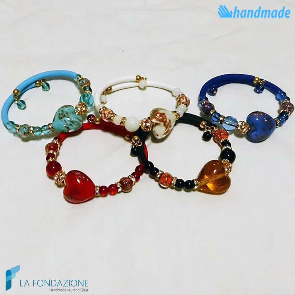 Bracciale Valentino Blu in vetro di Murano - La Fondazione snc - BRAC0029