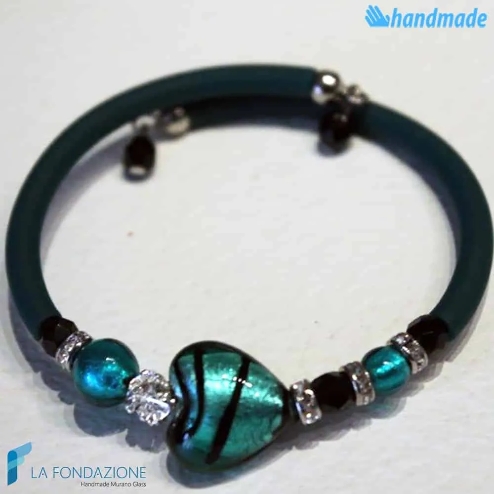 Cupid bracelet handmade Murano glass - La Fondazione snc - BRAC0031