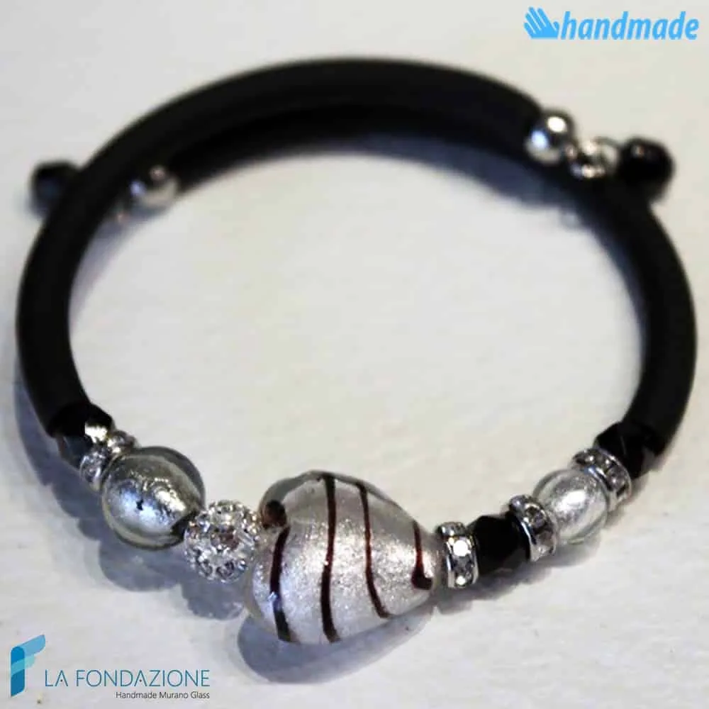 Cupid bracelet handmade Murano glass - La Fondazione snc - BRAC0031