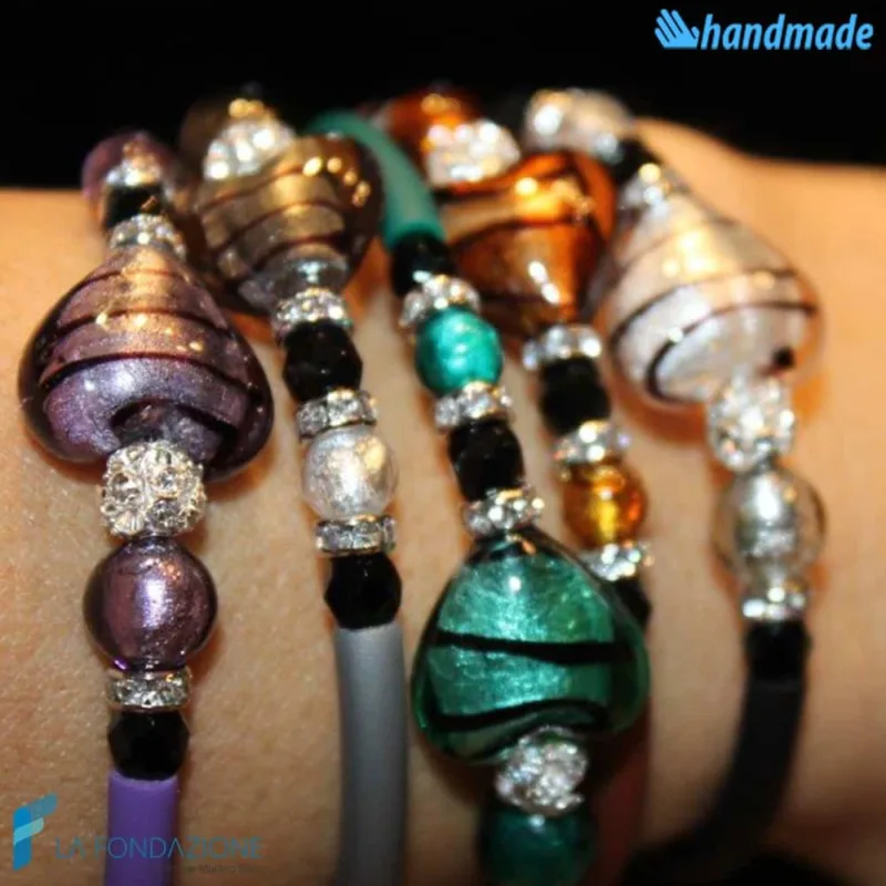 Bracciale Cupido in vetro di Murano - La Fondazione snc - BRAC0031