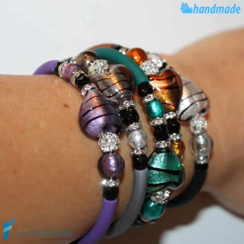 Bracciale Cupido in vetro di Murano - La Fondazione snc - BRAC0031