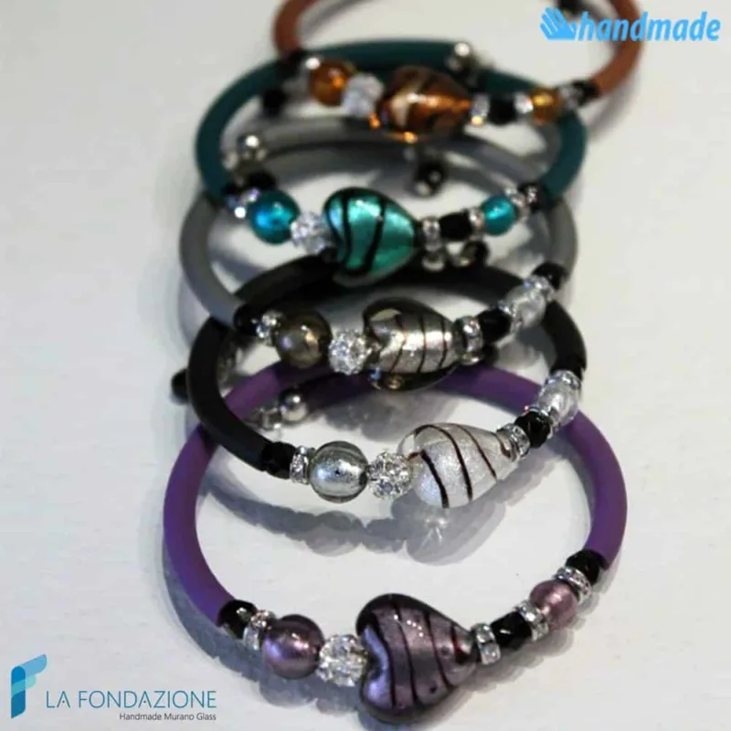 Bracciale Cupido in vetro di Murano - La Fondazione snc - BRAC0031