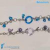 Bracciale Charms Frozen Cerchi in vetro di Murano - La Fondazione snc - BRAC0032