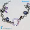Bracciale Charms Frozen Cerchi in vetro di Murano - La Fondazione snc - BRAC0032