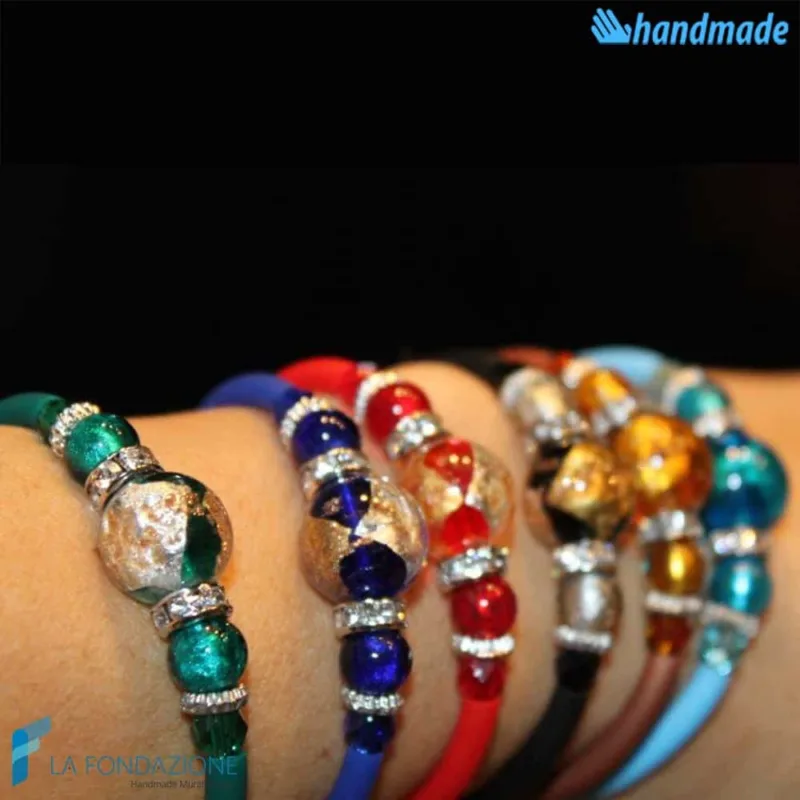 Bracciale Perla in vetro di Murano - La Fondazione snc - BRAC0033