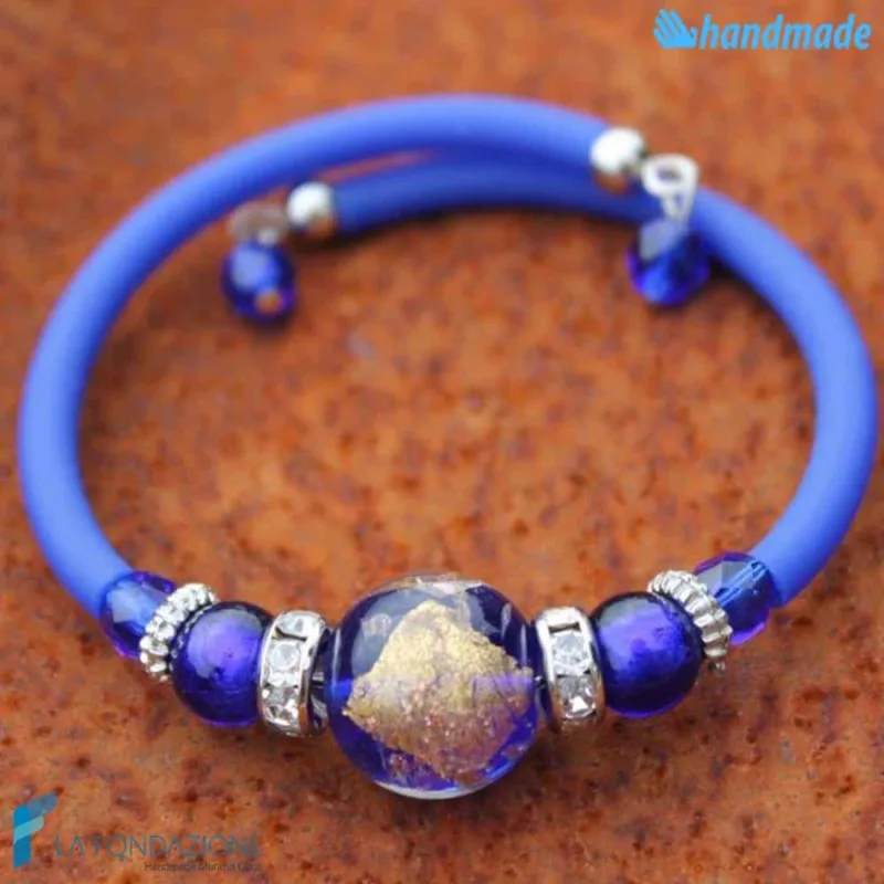 Bracciale Perla in vetro di Murano - La Fondazione snc - BRAC0033
