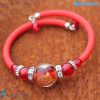Pearl bracelet with aventurine handmade Murano glass - La Fondazione snc - BRAC0033