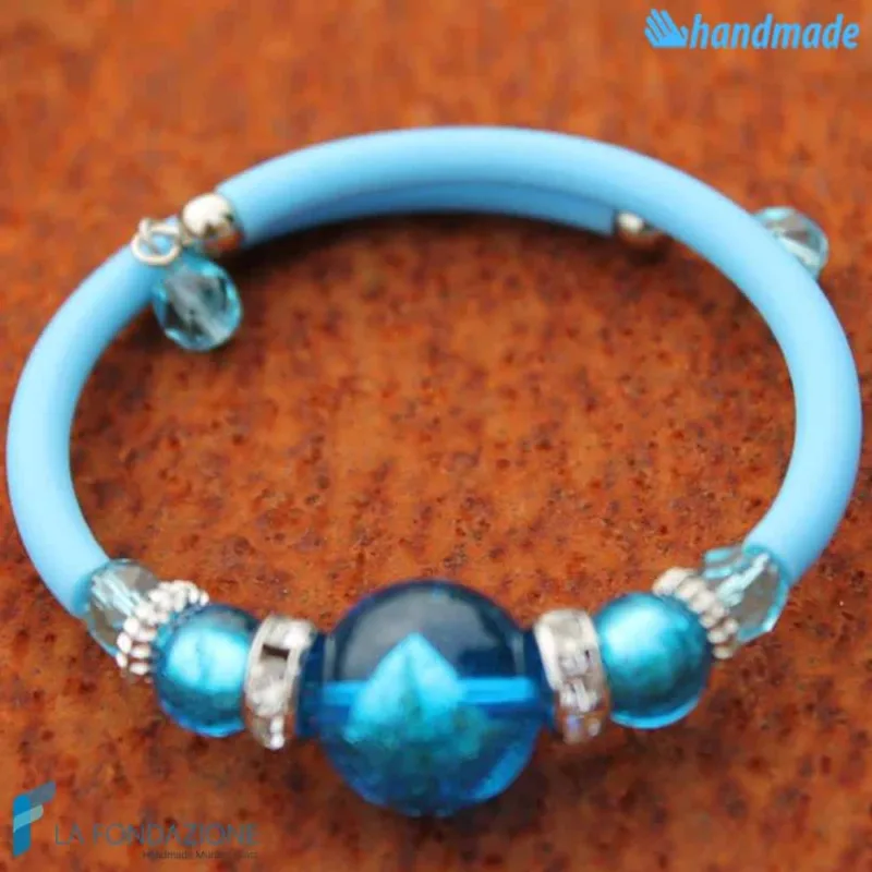 Bracciale Perla in vetro di Murano - La Fondazione snc - BRAC0033