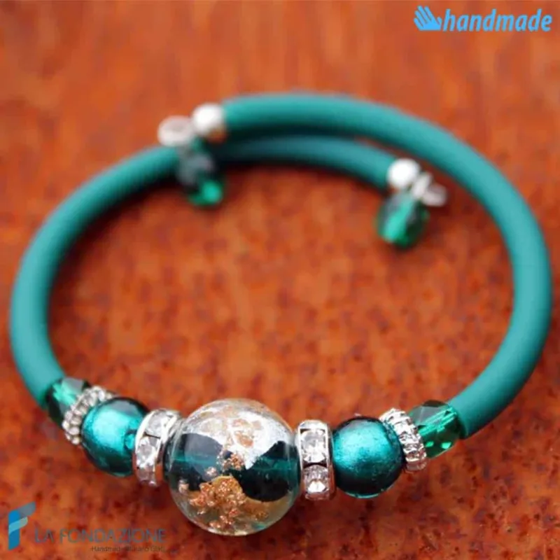 Bracciale Perla in vetro di Murano - La Fondazione snc - BRAC0033