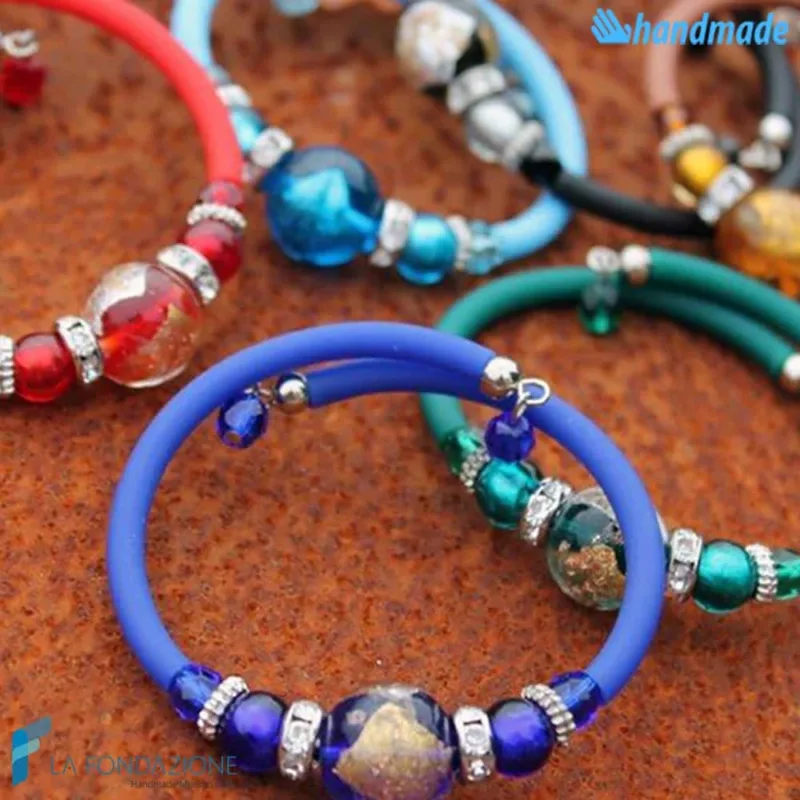 Bracciale Perla in vetro di Murano - La Fondazione snc - BRAC0033