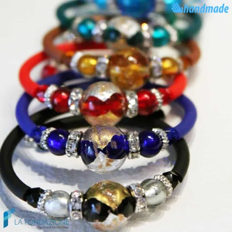 Bracciale Perla in vetro di Murano - La Fondazione snc - BRAC0033