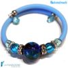 Pearl bracelet with aventurine handmade Murano glass - La Fondazione snc - BRAC0033