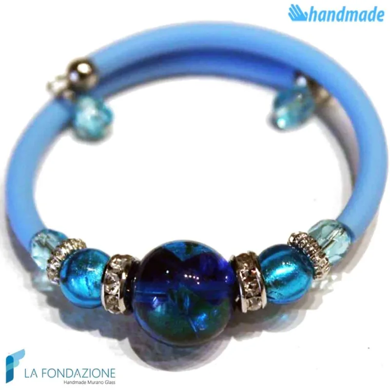 Bracciale Perla in vetro di Murano - La Fondazione snc - BRAC0033