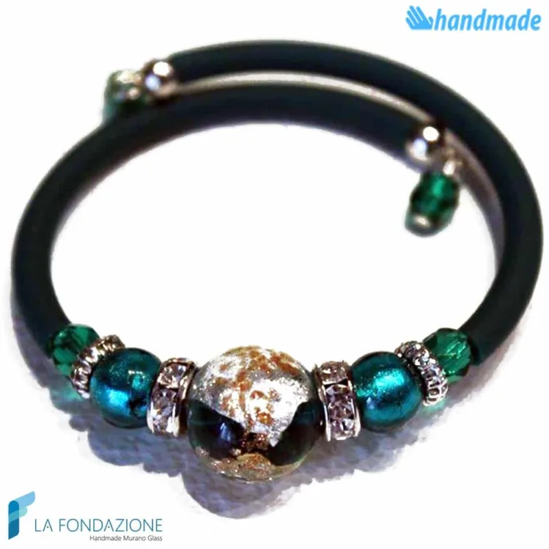 Bracciale Perla in vetro di Murano - La Fondazione snc - BRAC0033