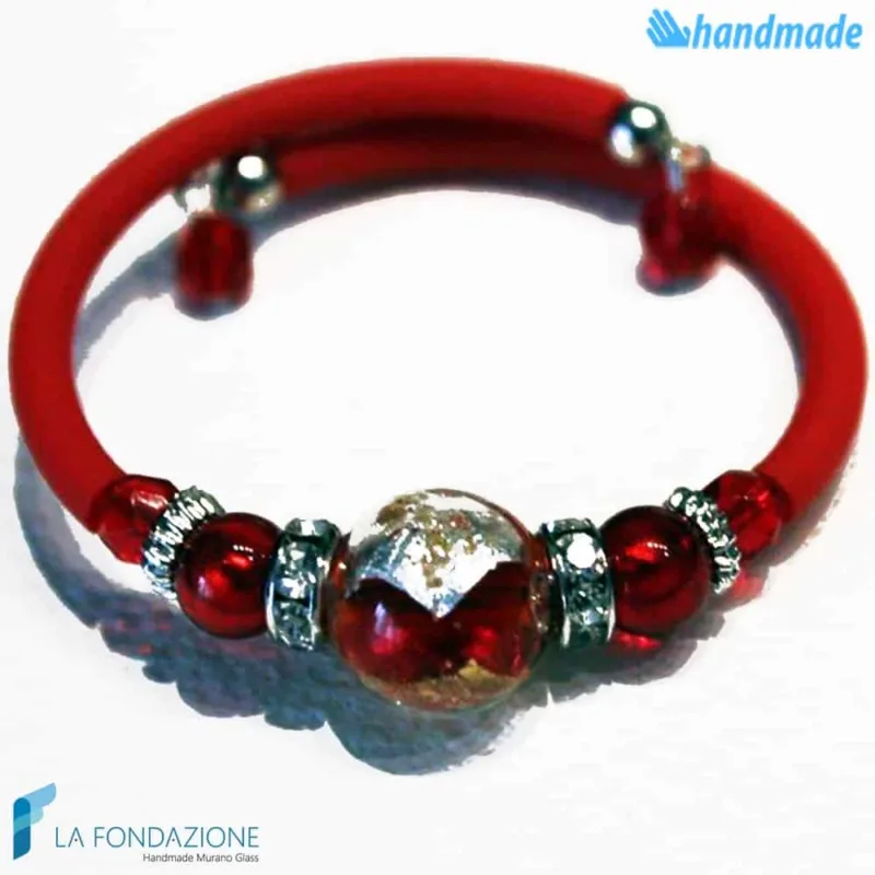 Bracciale Perla in vetro di Murano - La Fondazione snc - BRAC0033