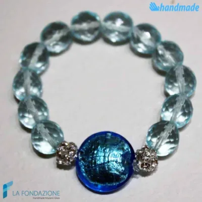 Bracciale Lustro Schissa in vetro di Murano - La Fondazione snc - BRAC0035