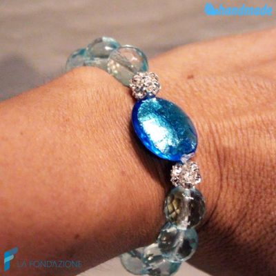 Schissa Luster Bracelet handmade Murano glass - La Fondazione snc - BRAC0035