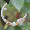 White valentine bracelet handmade Murano glass - La Fondazione snc - BRAC0045