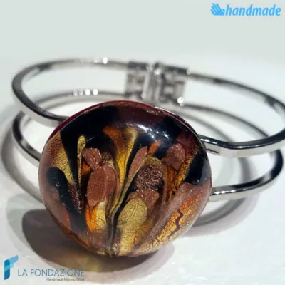 Bracciale Pavone Ambra con avventurina