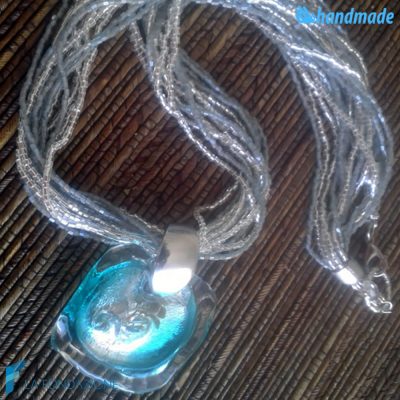 Collana Rete Acquario in vetro di Murano - COLL0024