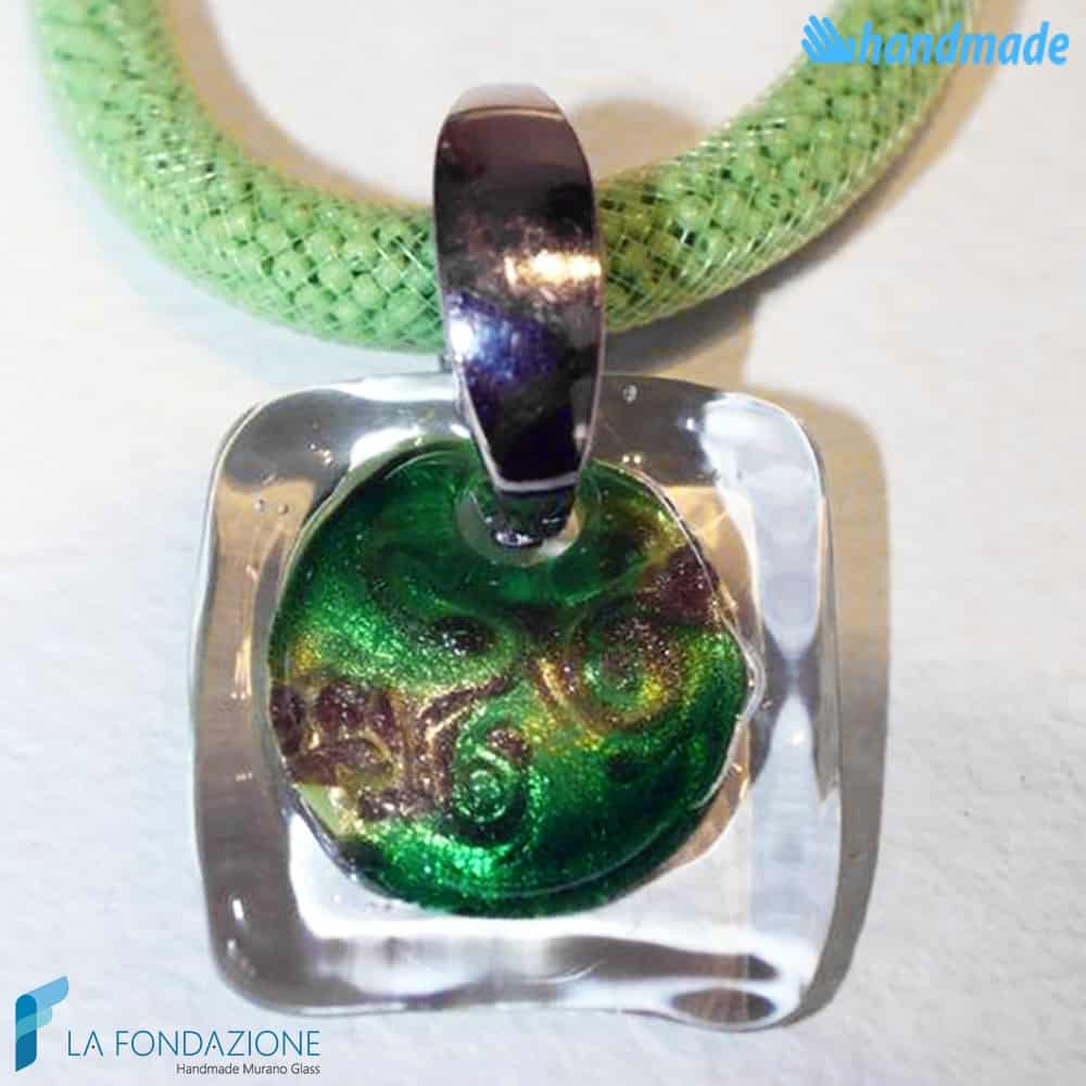 Collana Rete Acquario in vetro di Murano - COLL0024