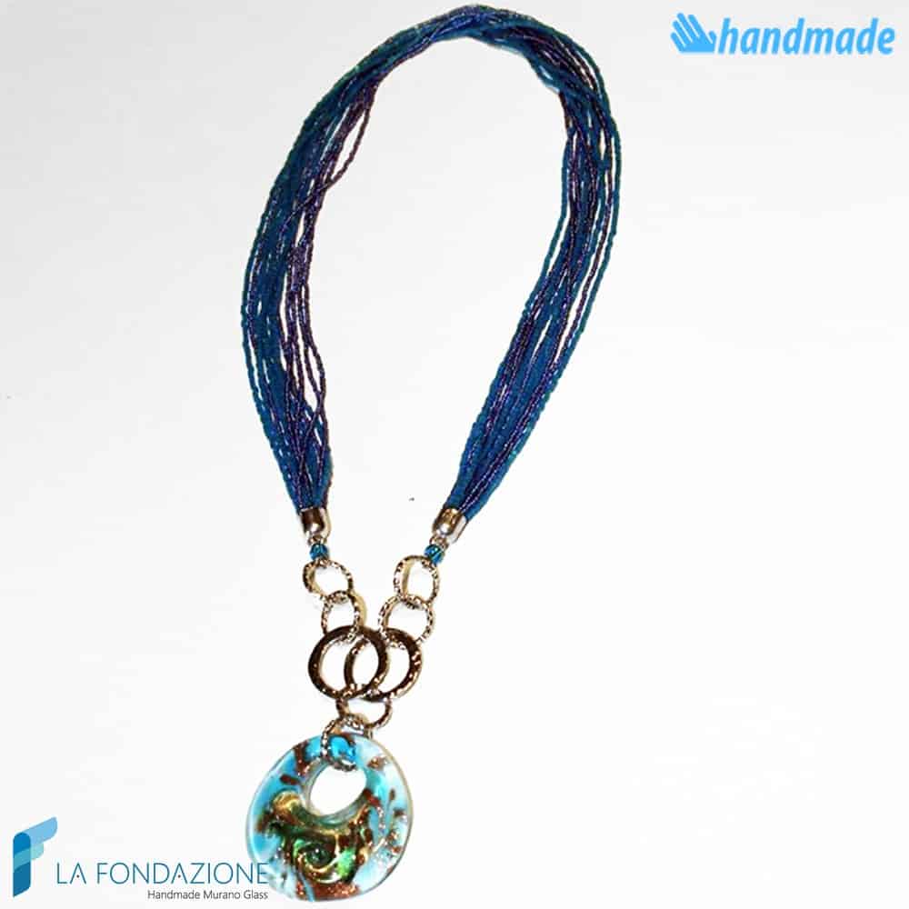 Peacock Pearl Necklace | COLL0025 | La Fondazione snc, view 2