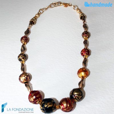 Collana Vetrata Campiello in vetro di Murano - COLL0029