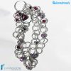 Amethyst Heart Necklace | COLL0036 | La Fondazione snc
