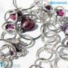 Amethyst Heart Necklace | COLL0036 | La Fondazione snc, view 2