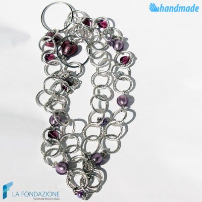 Amethyst Heart Necklace | COLL0036 | La Fondazione snc
