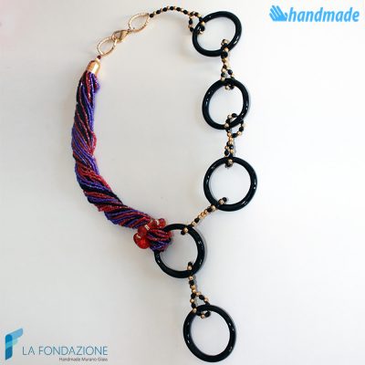 Sunset Boop Necklace | Murano glass jewellery | La Fondazione snc 