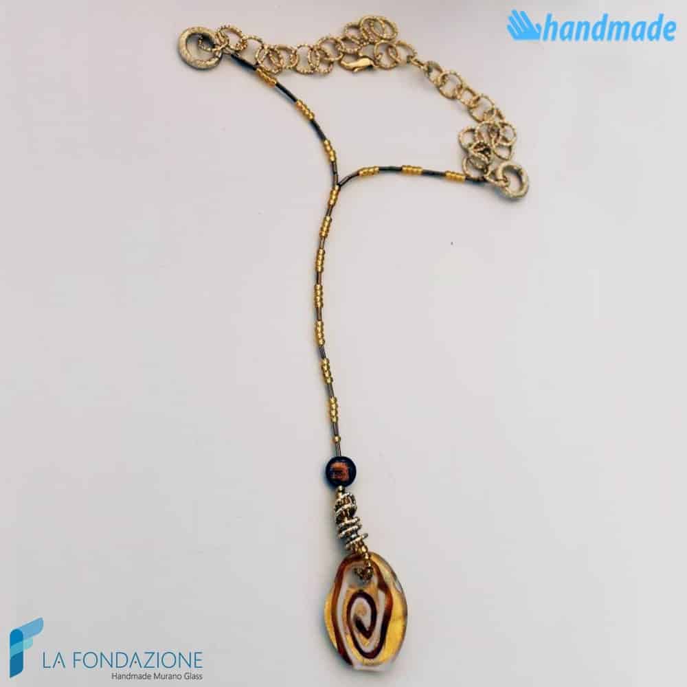 Stone Luxury Necklace | COLL0073 | La Fondazione snc, view 10