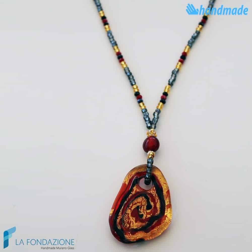 Stone Luxury Necklace | COLL0073 | La Fondazione snc, view 7
