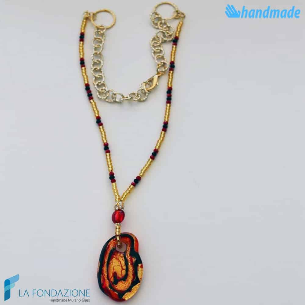 Stone Luxury Necklace | COLL0073 | La Fondazione snc, view 6