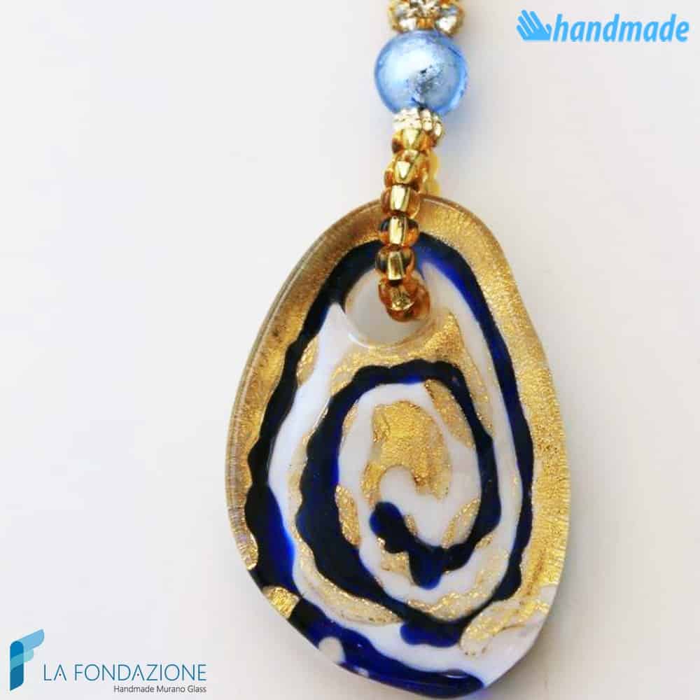 Stone Luxury Necklace | COLL0073 | La Fondazione snc, view 2