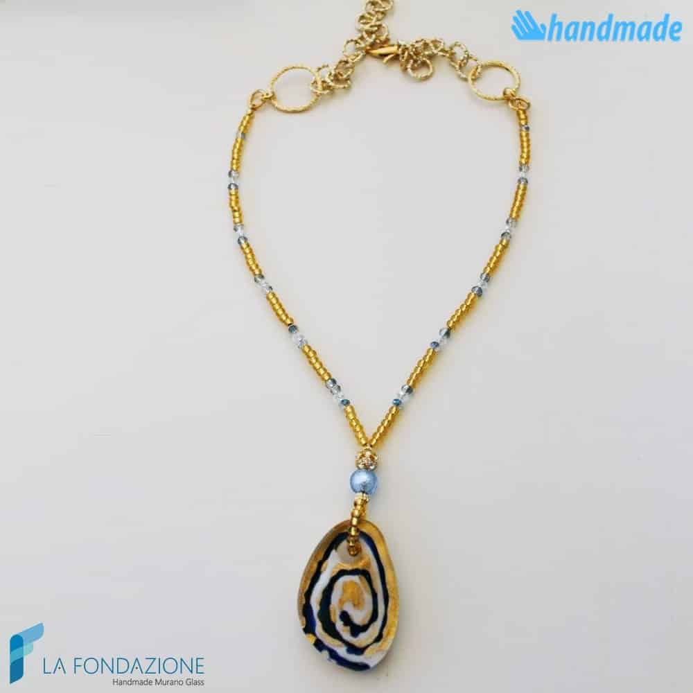Stone Luxury Necklace | COLL0073 | La Fondazione snc, view 5