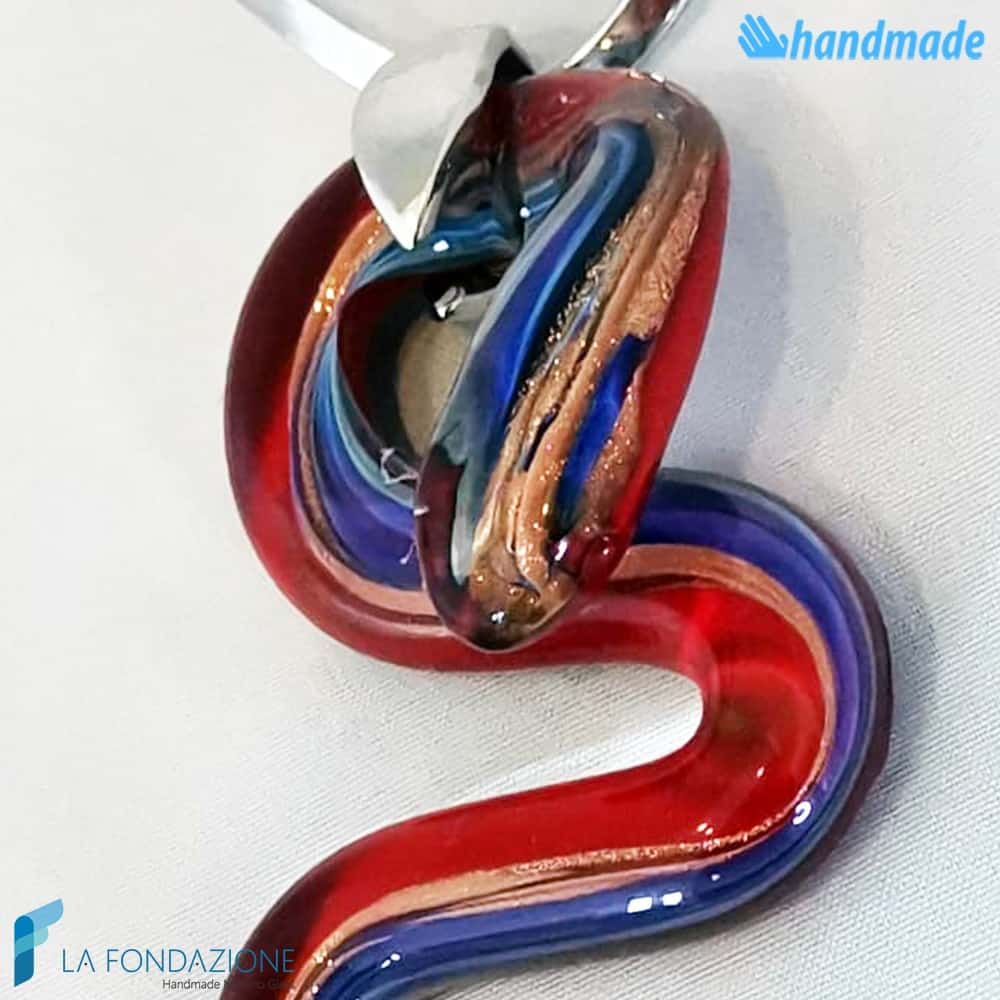 Serpico Snake Necklace | COLL0078 | La Fondazione snc, view 2