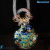 Collana Rete Silver Dicroico in vetro di Murano - COLL0079
