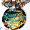 Collana Rete Silver Dicroico in vetro di Murano - COLL0079