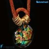 Bronze Dichroic Net Necklace | COLL0080 | La Fondazione snc