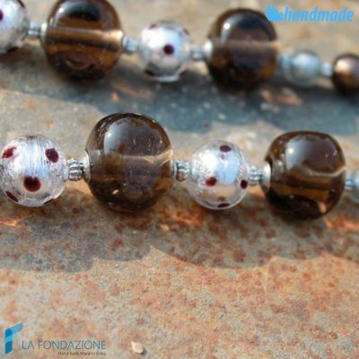 Collana Pois Fume in vetro di Murano - COLL0081