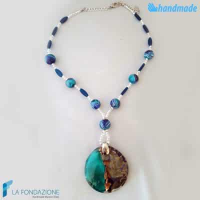 Phoenician Chalcedony Necklace | COLL0082 | La Fondazione snc