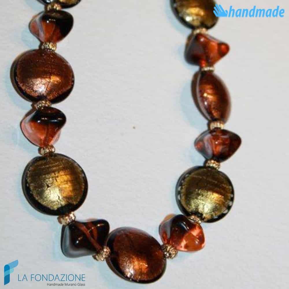 Collana Autunno Schissa in vetro di Murano - COLL0083