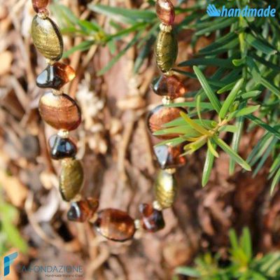 Schissa Autumn Necklace handmade Murano glass - La Fondazione snc - COLL0083