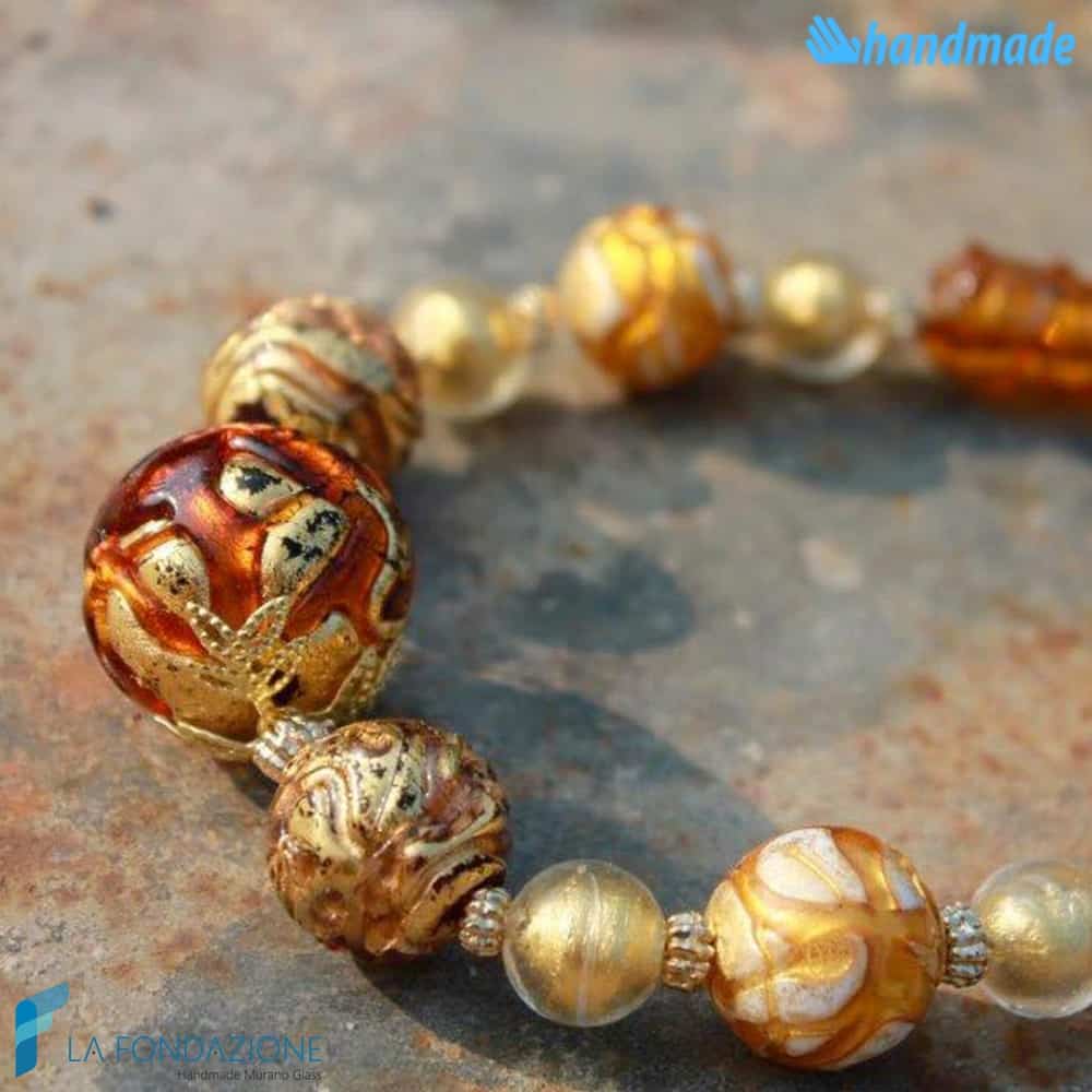 Collana Perla Vetrata in vetro di Murano - COLL0084