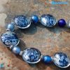 Collana Schissa Luna Blu in vetro di Murano - COLL0085
